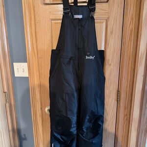 Kids Black Snow Bib Overalls